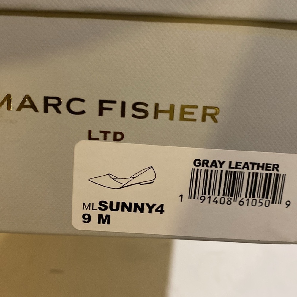 Marc Fisher LTD Sunny Women's Metallic Ballet Flats with Closed Toe and Low Heel - Picture 6 of 6